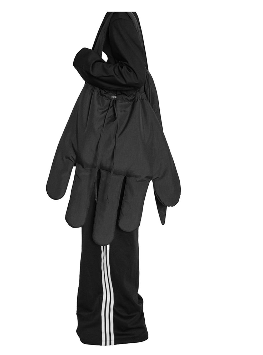 [LIJUNWANG]  Large Gloves Cross Bag Shoulder Bag (Black)