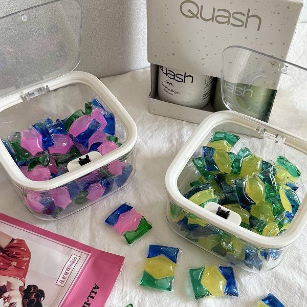 [MD추천] [비밀공구] 더홈스 원터치 캡슐 세제 다용도 보관함 (출고지연)