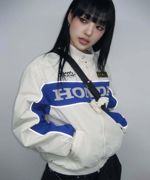 혼다 모터사이클(HONDA MOTORCYCLE)  Honda Motorcycle Piping Blouson Ivory - 사이즈 & 후기 | 무신사