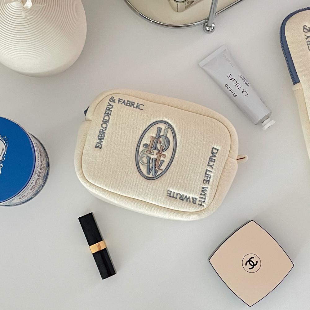 브라잇 Vol.1 멀티 파우치 / 여행용 화장품 수납 자수