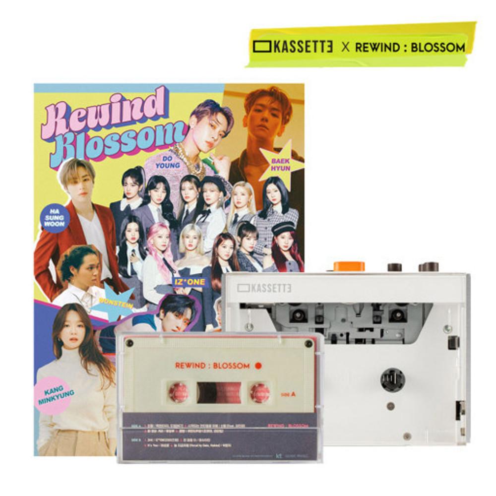[리와인드 블라썸] 레트로 카세트 플레이어 뉴트로 스피커 엑소 백현 NCT도영 어반자카파 강민경 포토카드 굿즈 KASSETTE KT