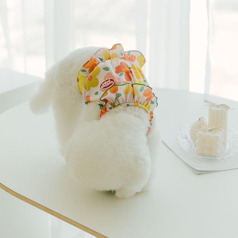 썸머 데이지 프릴 탑 - 핑크