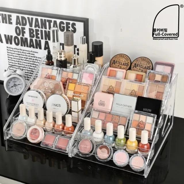 다단 조립식 무볼트 화장품 정리대 진열대 정리함 화장대 데스크정리 정리용품 소품 수납함