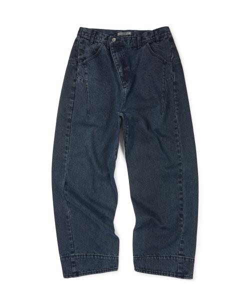 ENGINEERED DENIM PANTS (DARK BLUE)