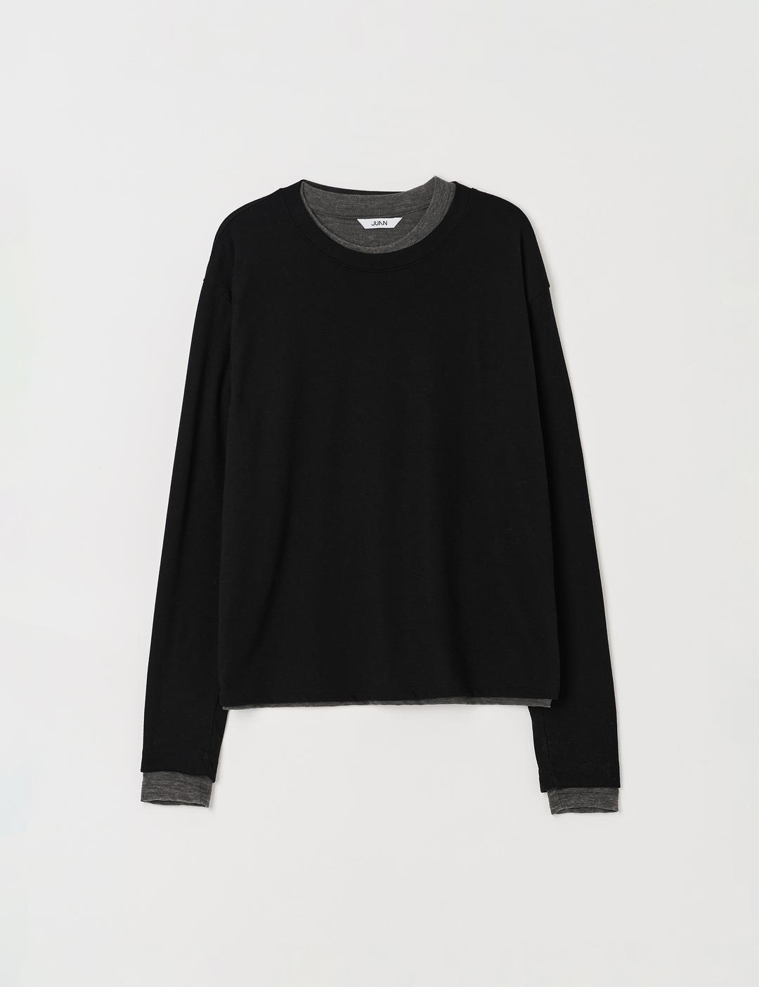 레이어드 롱슬리브 (블랙)