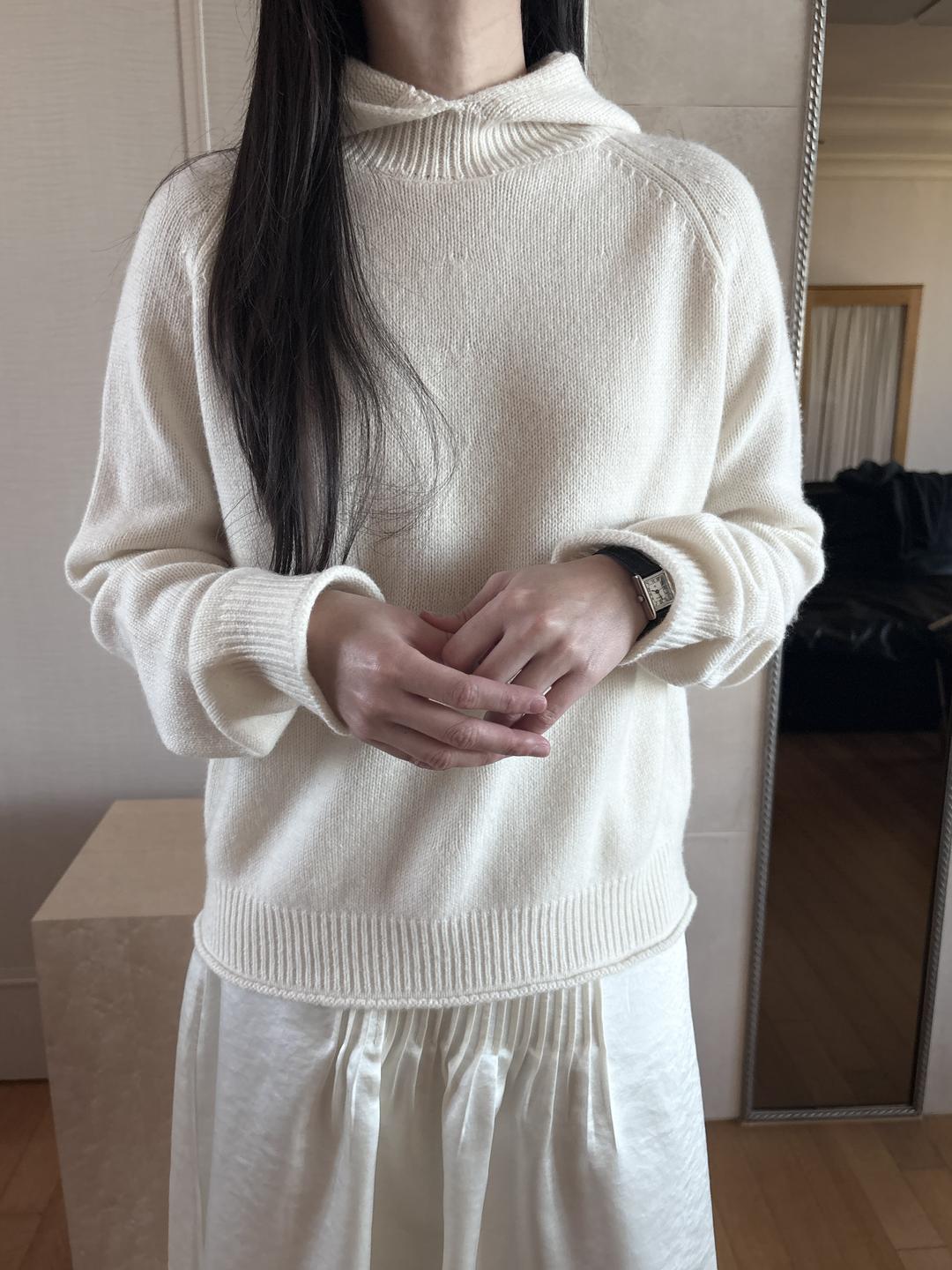 (단독제작 re-order) Clean hooded knit