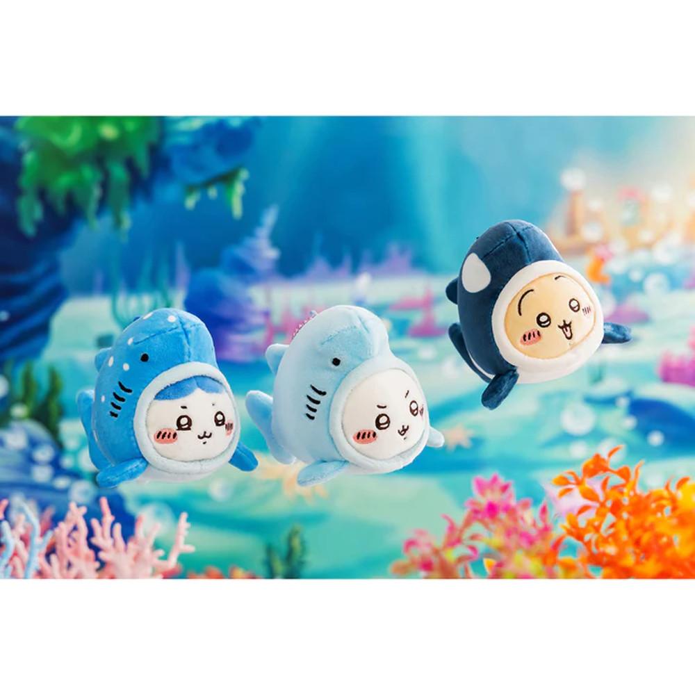 치이카와 먼작귀 수족관 시리즈 상어 인형 키링 3종