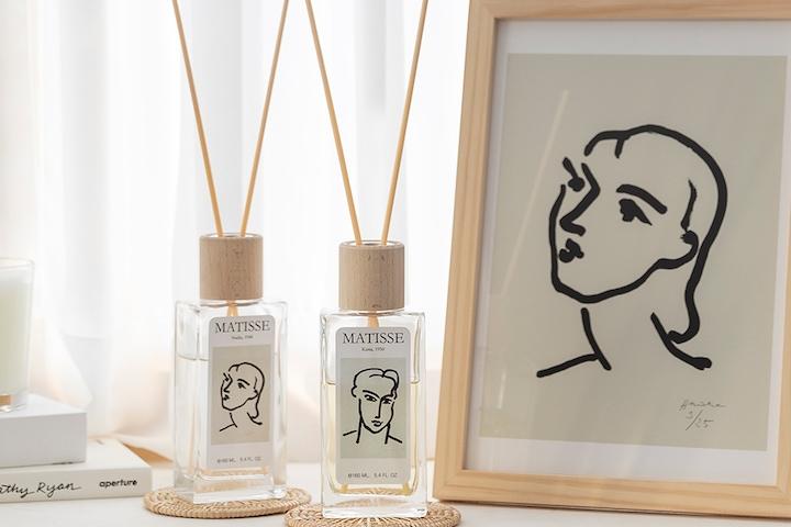 모먼트 마티스 드로잉 디퓨저 160ml_우드/블랙 (액자구매가능)