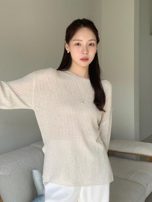 Loose Fit Slit Pullover_4color