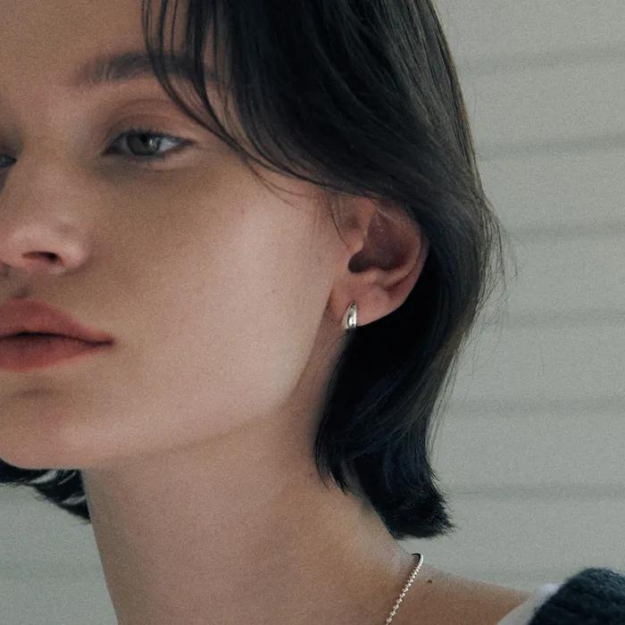 [31차 리오더][925 silver] Deux.silver.82 / pigling earring (silver)