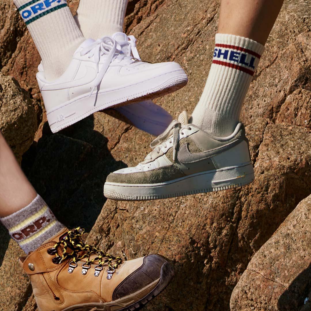 쉘코퍼레이션 남성 여자 중목 메리노울 등산양말  쿠션 크루삭스