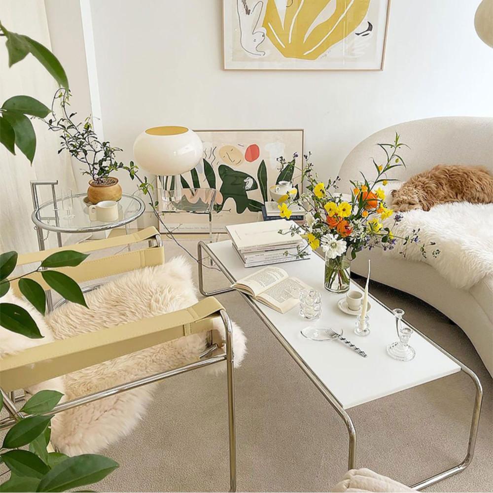 북유럽 좌식 소파 인테리어 낮은 티 테이블 단품