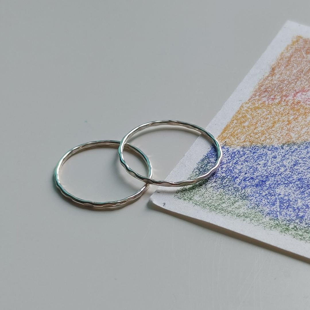 잔잔한 마음의 물결 실반지_925silver