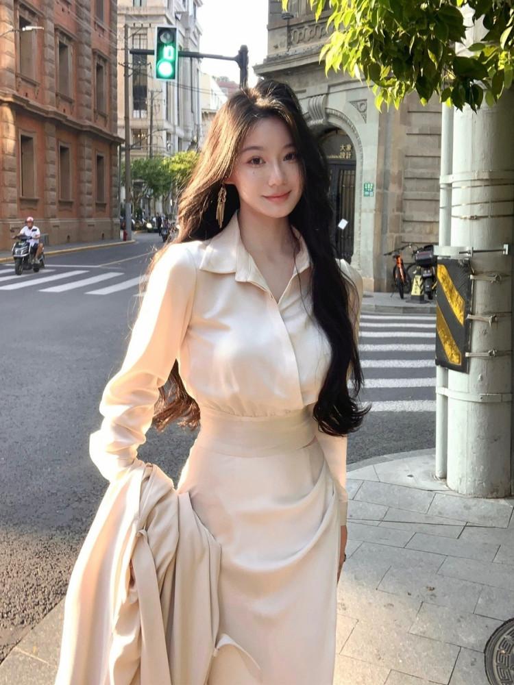 웨이스트 슬리밍 피쉬테일 스커트 셔츠 슈트