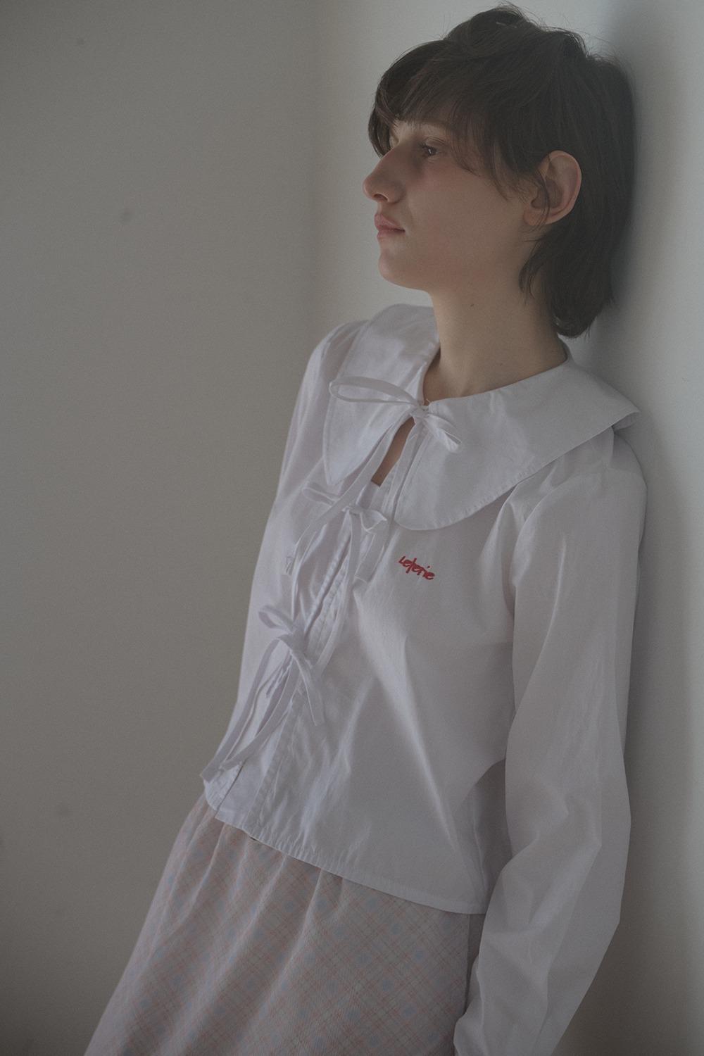 SAILOR RIBBON BLOUSE_WHITE