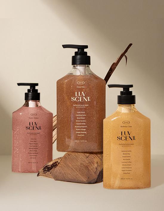 [럽센트] 스크럽 바디워시 500ml 3종 (택1)