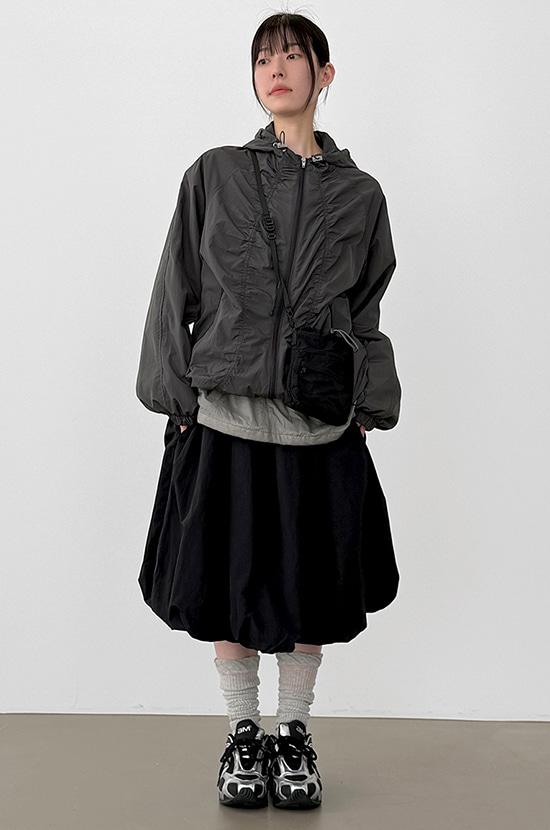 페이퍼 셔링 후드 윈드브레이커