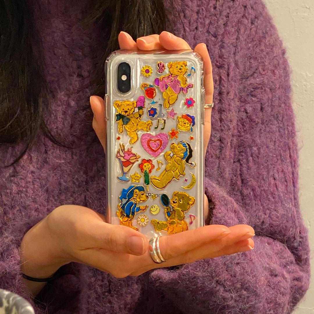 retro bears phonecase