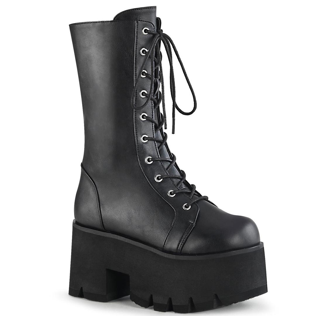 Ashes-105 - Black Vegan Leather / 6