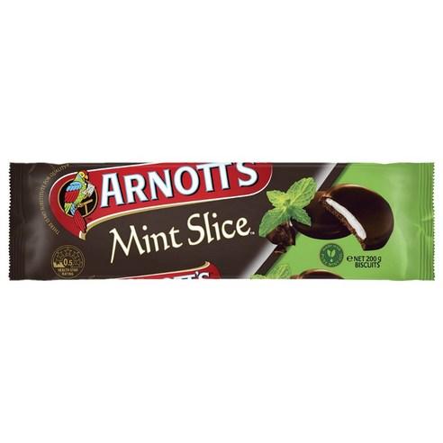 Arnott's 아노츠 민트 슬라이스 초콜릿 비스켓 200g Mint Slice Chocolate Biscuits, 200g, 1개 - 비스킷 | 쿠팡