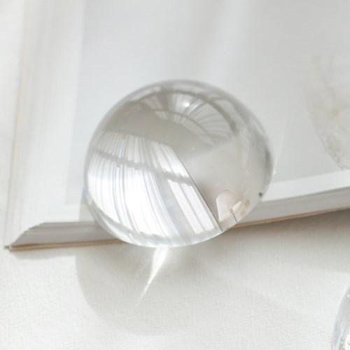 클리어 유리 문진 오브제