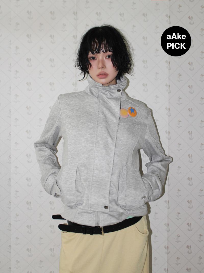 HIGH-NECK SWEAT JACKET