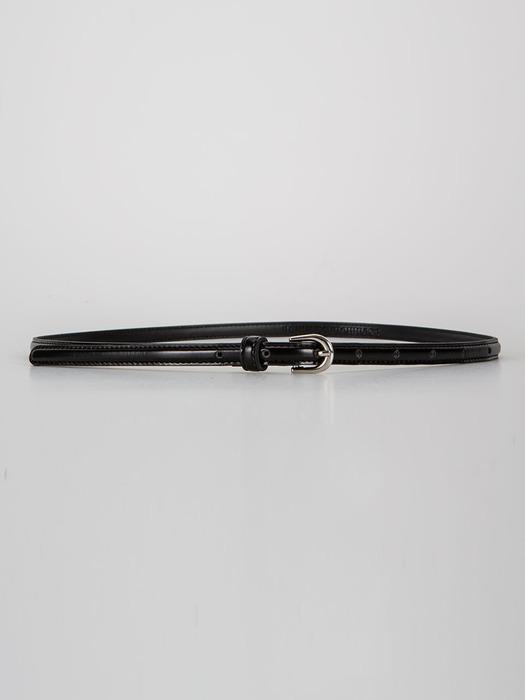 10mm Volume Eco Leather Belt (Silver)