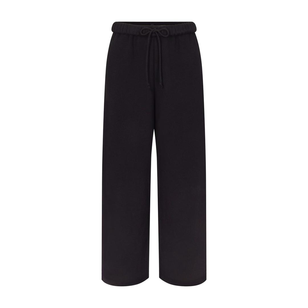 COTTON FLEECE CLASSIC STRAIGHT LEG PANT | ONYX