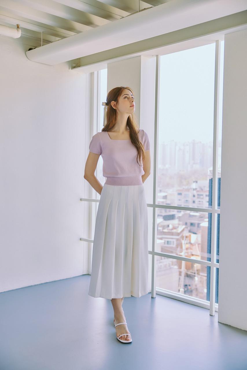 요조 밴딩 플리츠 스커트