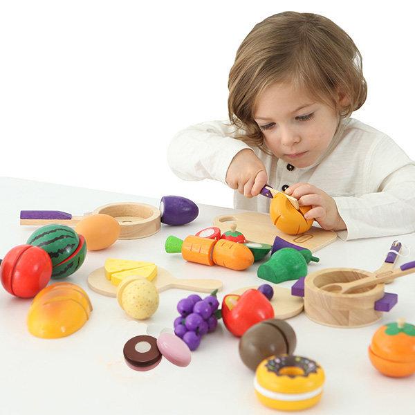 리틀타익스 원목 자르기29종 /소꿉 주방놀이