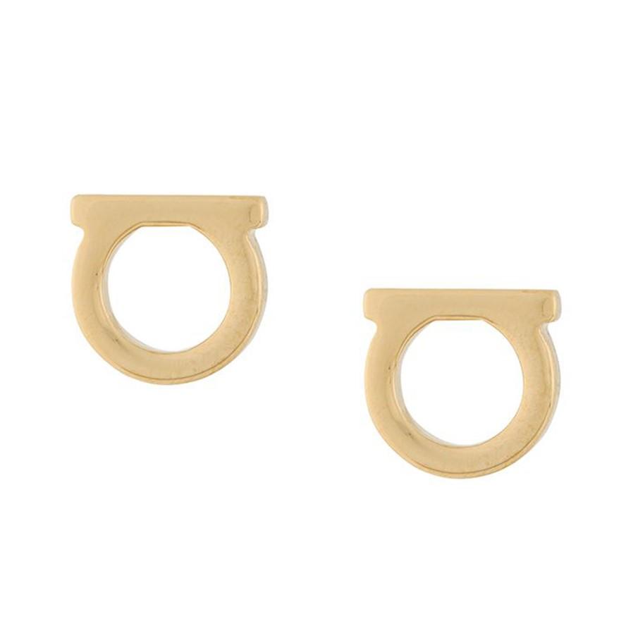 간치니 스몰 플랫 유광 귀걸이 골드