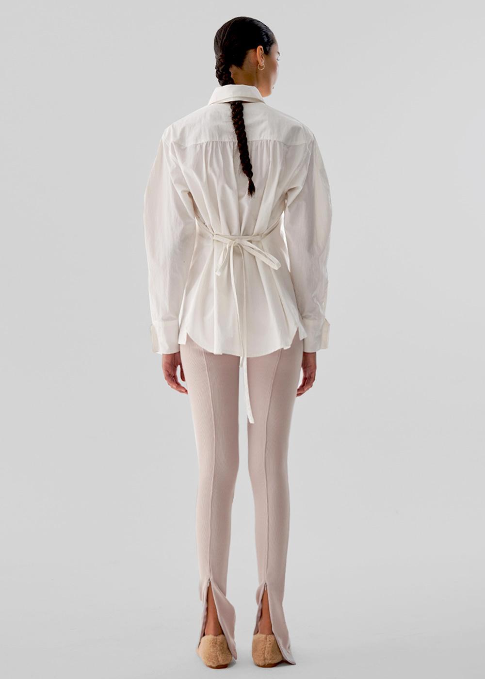 LAYERED SKINNY PANTS_ IVORY
