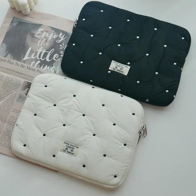 도트 자수 땡땡이 노트북 파우치 태블릿 케이스 아이패드 11인치 13인치 14인치 15인치 15.6인치