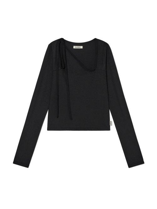 MIA SQUARE NECK LONG SLEEVE (BLACK)