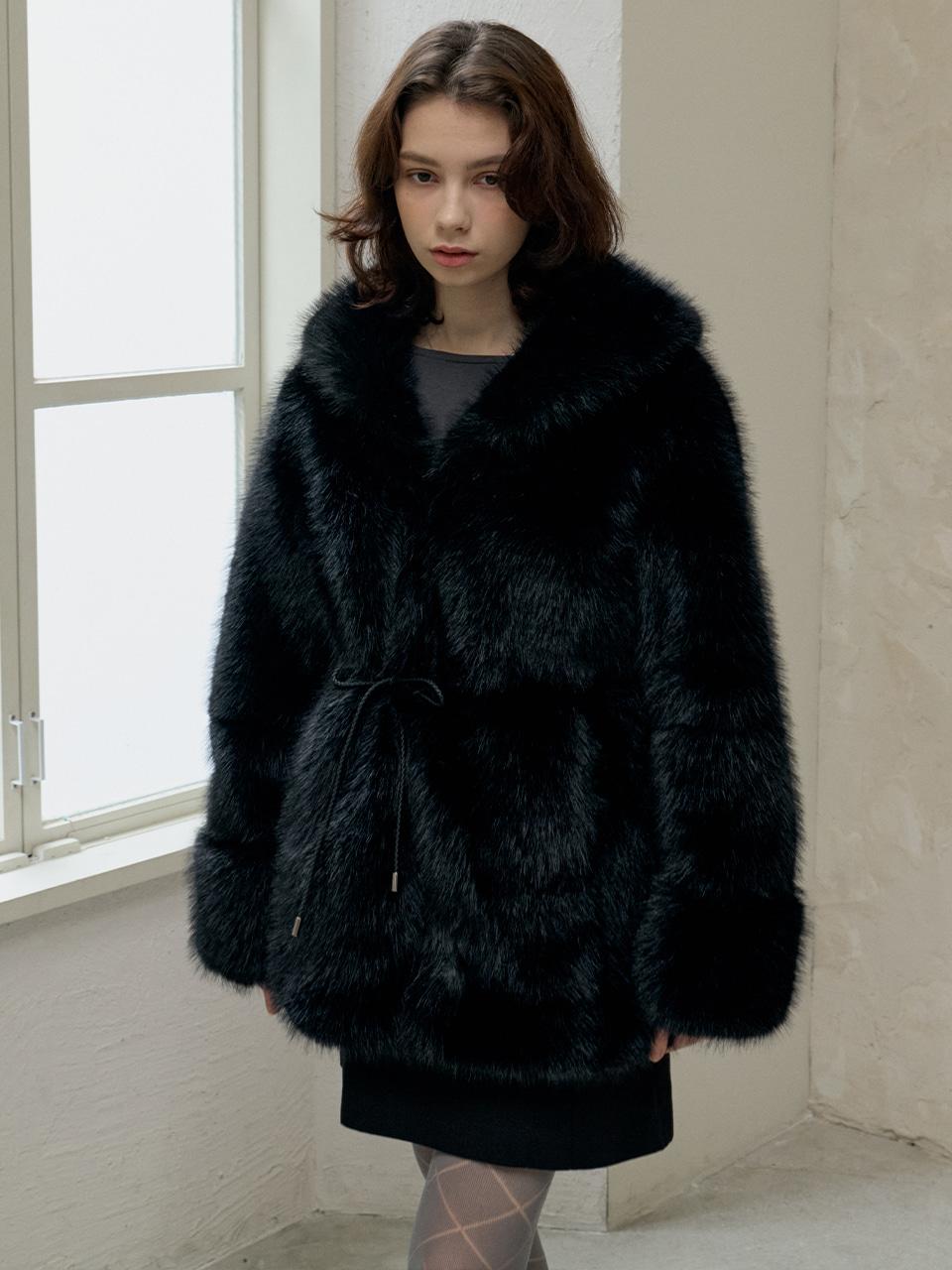 세일러 하프 퍼자켓 Black