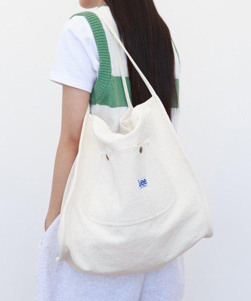 빅 포켓 에코백 아이보리