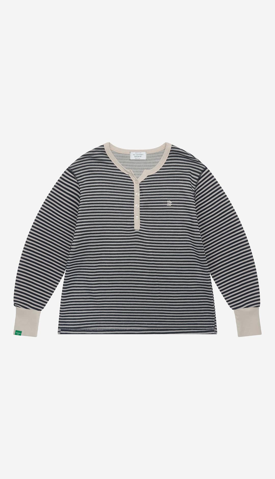 256. Tone-down Stripe T _ Ivory