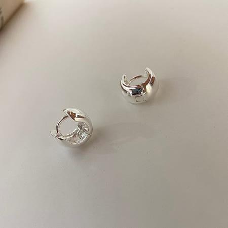 이런 상품 어때요? [무배] 실버 925 미니 볼드 심플 데일리 원터치 링 귀걸이 D day 디데이