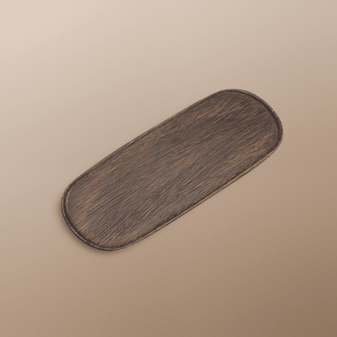 "Wood Talk" - Handmade Walnut Wood Tea Tray