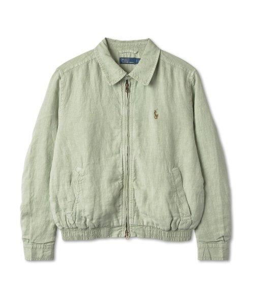 리넨 윈드브레이커 - 그린