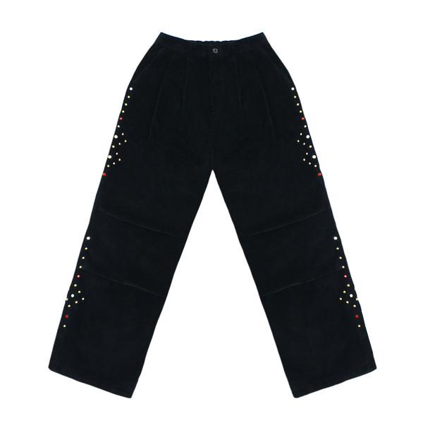 GEM STONE CORDUROY PARACHUTE PANTS (Black)