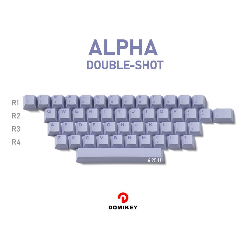 Domikey Hush Deep Sea Cherry Profile abs doubleshot keycap for mx keyboard poker 87 104 xd64 xd68 xd84 BM60 BM65 BM68 BM80 - Doubleshot Alpha kit
