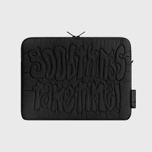 GOOD THINGS TAKE TIME-BLACK(노트북파우치)