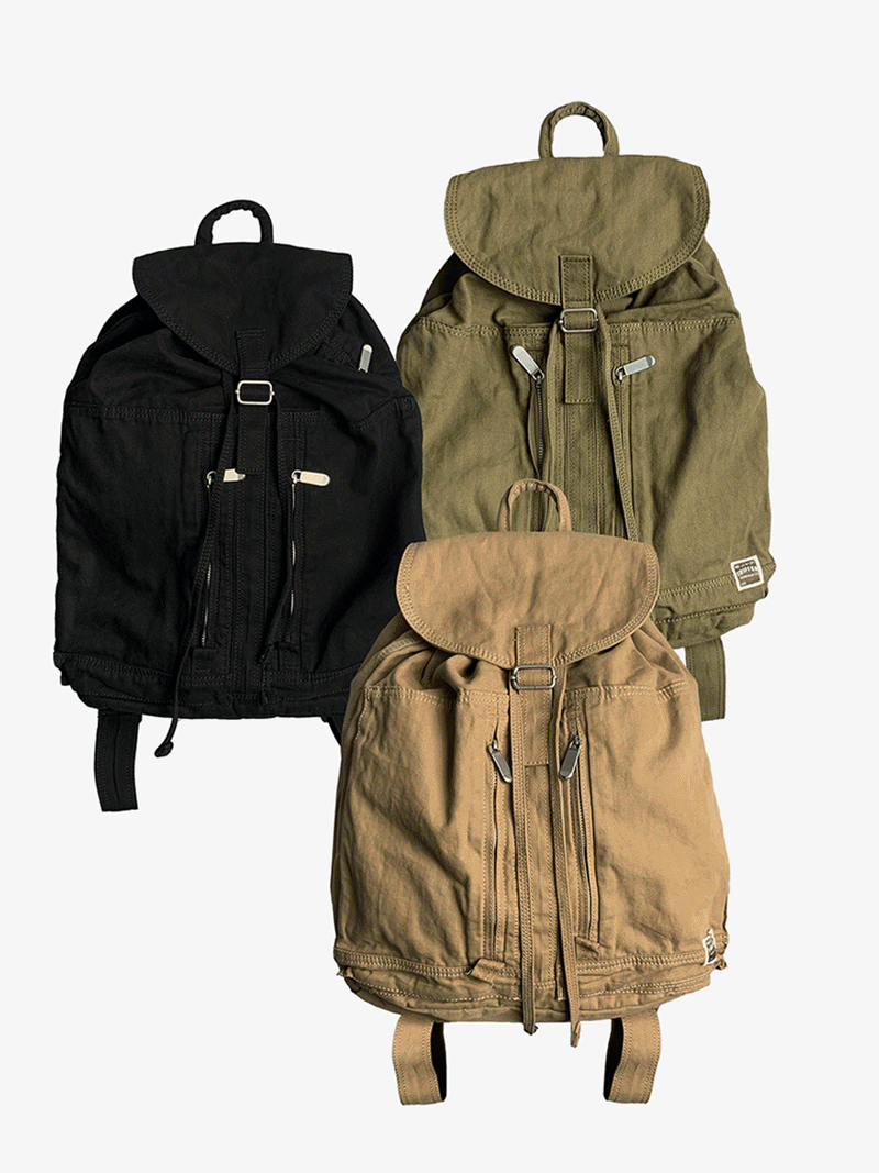 Cotton bucket bag (3 color)