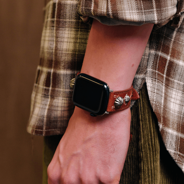 Concho Leather AppleWatch Strap (40/44mm) Brown