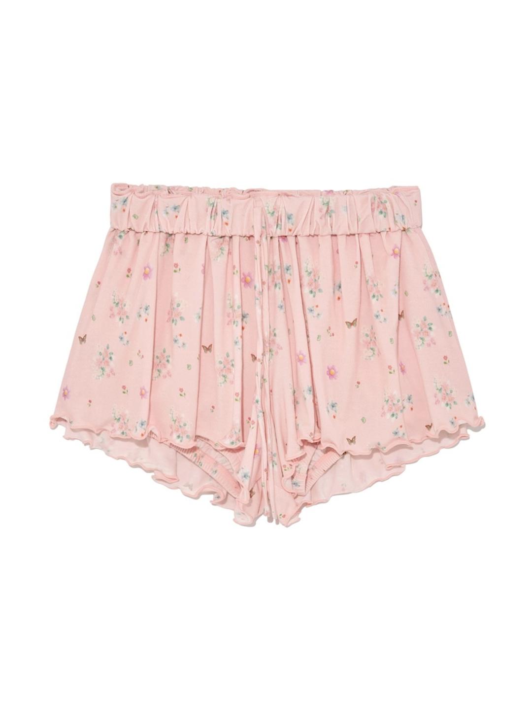 TWIRL FLARE SHORTS (PINK BOUQUET)