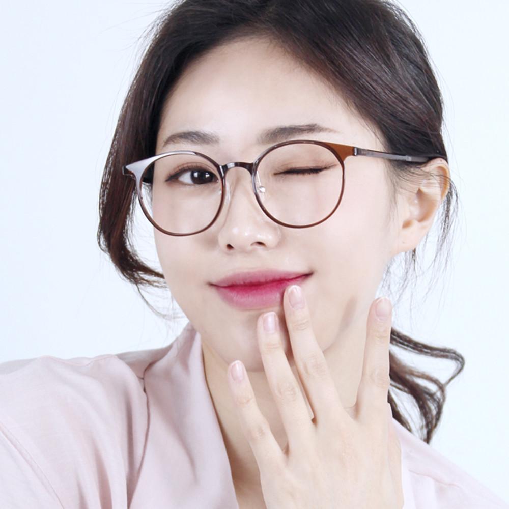가벼운 울템 100 원형 남자 여자 뿔테 블루라이트차단 시력보호안경