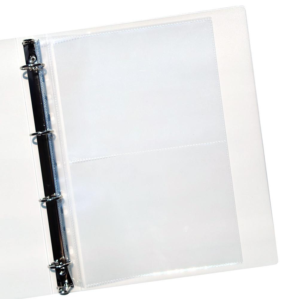 [A4] 클리어 파일 포토카드 포카 바인더 티켓 스티커 보관 속지(양면) 2포켓