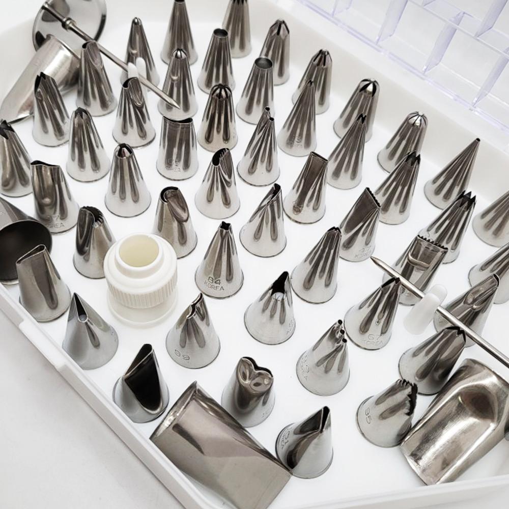 모양깍지 55종세트 꽃받침 깍지브러쉬 짤주머니 반죽 깍지