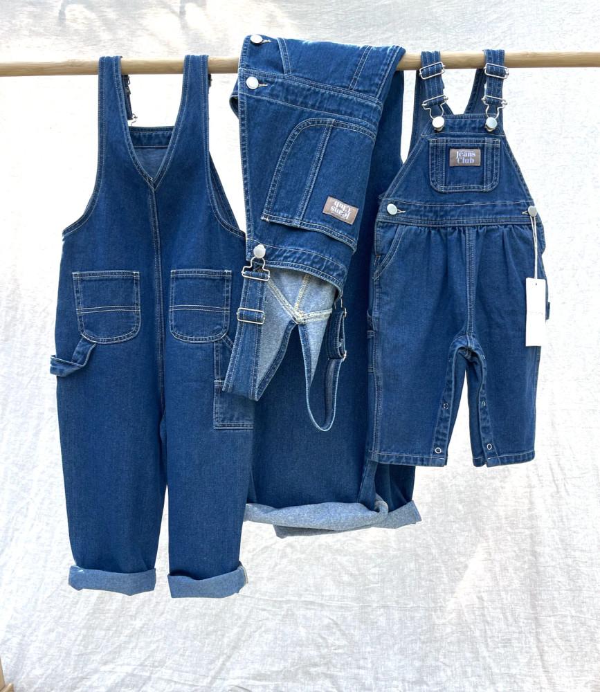 트윈 콜렉티브 키즈 카펜터 오버롤 - 블루 나이트 TWIN COLLECTIVE KIDS Carpenter Overall - Blue Night